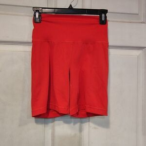 Yogalicios Lux Women's Size S Watermelon Hot Pink Shorts